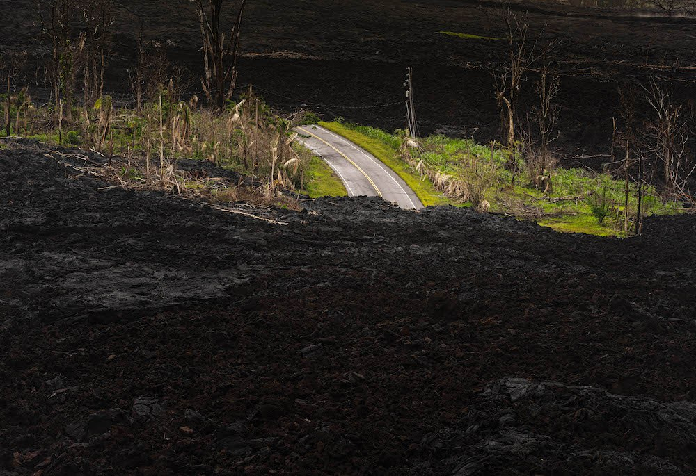 06 Road and Cooling Lava River Puna